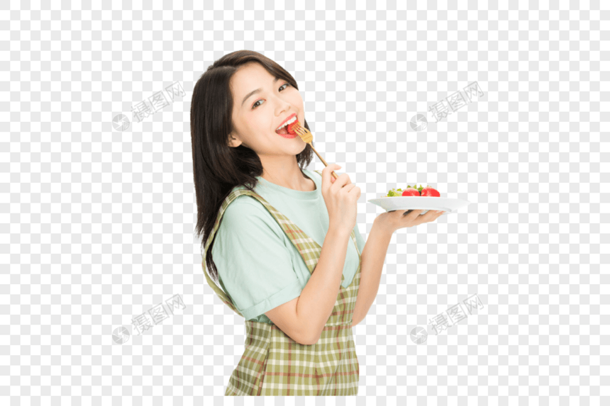 美女健康饮食图片