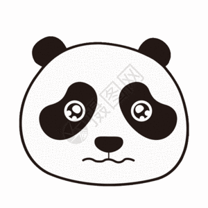 熊猫哭泣表情包GIF图片