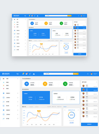 表格线后台数据统计web页面模板