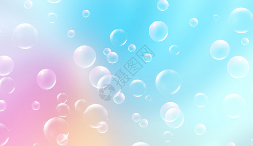 清新气泡背景背景图片