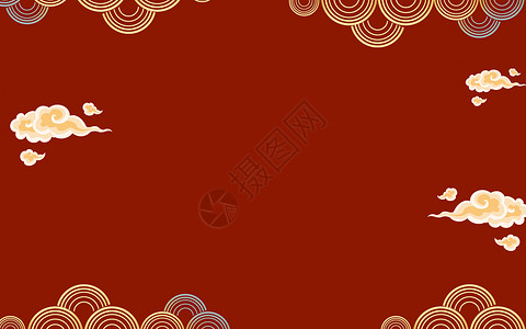 红色中国风节日背景图片