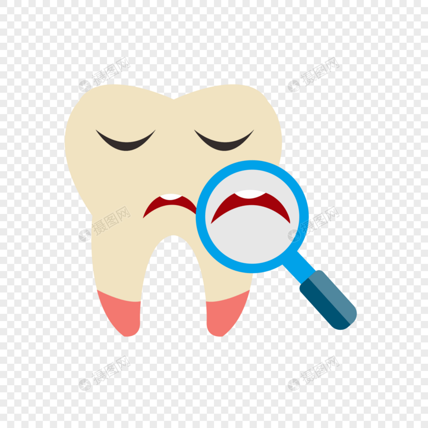 卡通牙齿高清免抠可商用图片