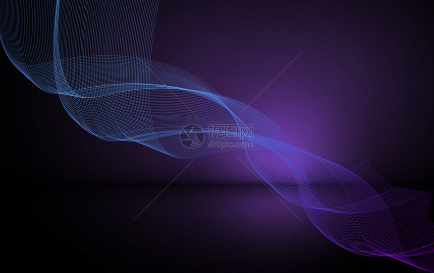 紫色科技线条图片