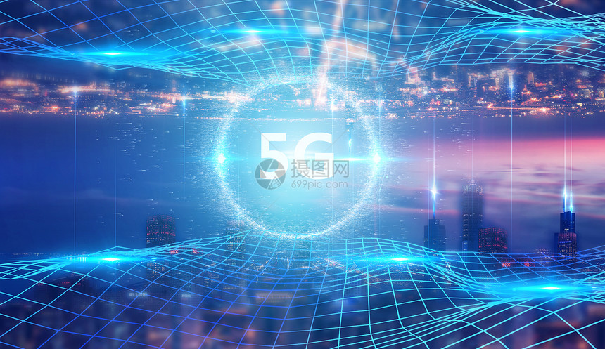 5G网络城市科技图片