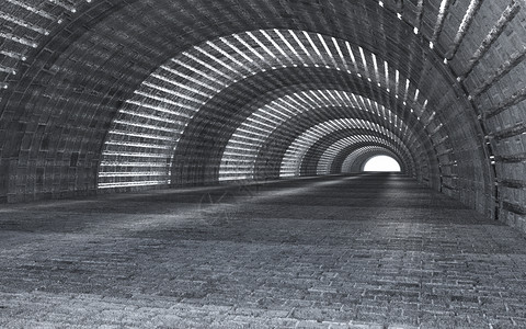 工业风延生隧道空间图片