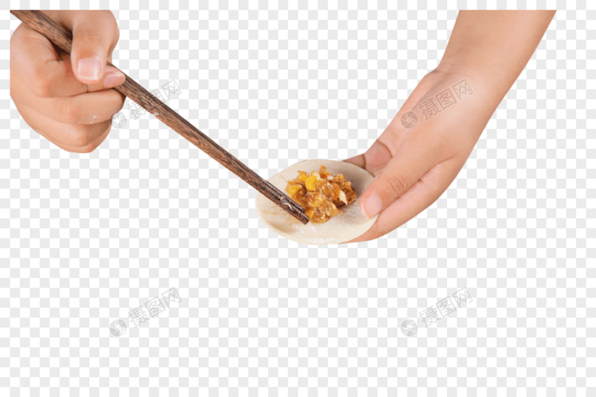 包饺子图片