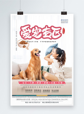 宠物治疗宠物医院商店海报模板