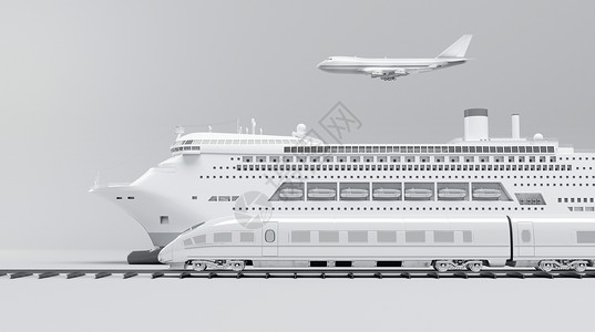 高铁飞机交通运输设计图片