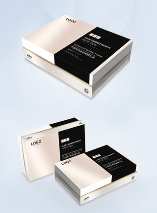 彩妆套盒高档化妆品礼盒包装设计模板