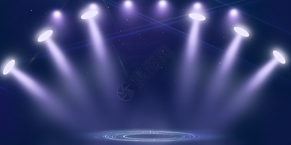 炫酷舞台灯光背景背景图片