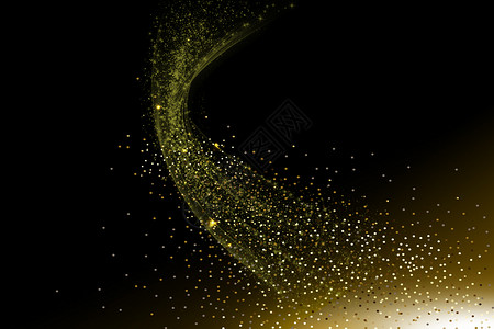 金色烟雾光效黑金科技背景设计图片