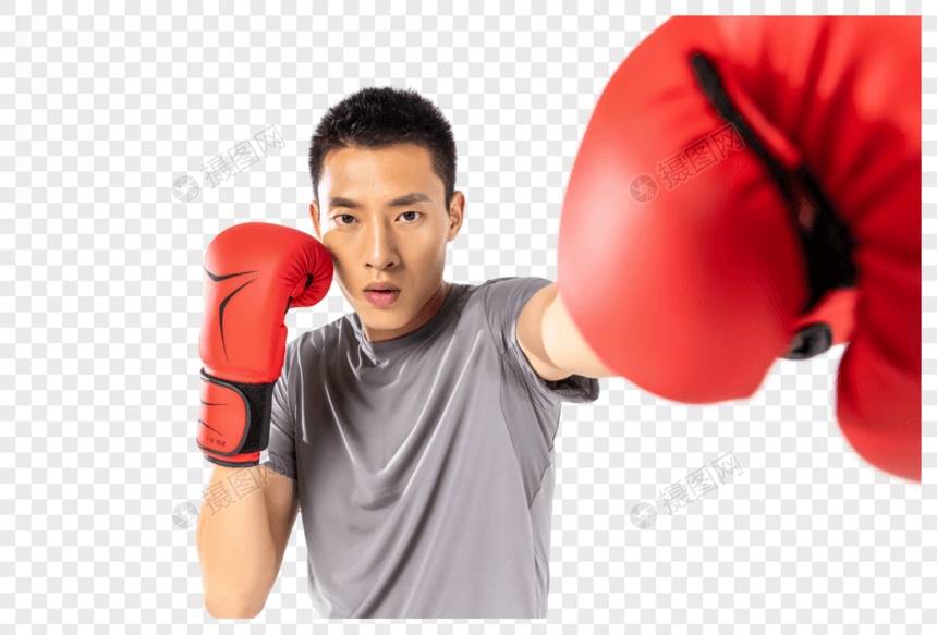 拳击运动员打拳击图片
