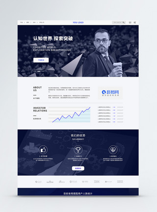 品牌电脑ui设计商务官网首页web详情页模板