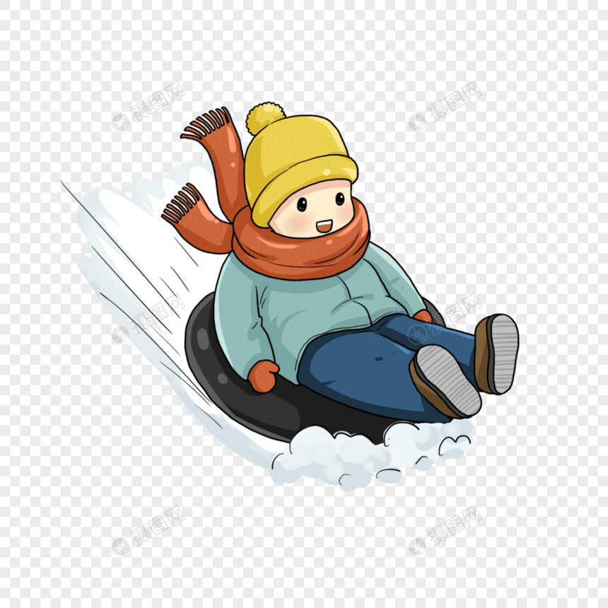 小孩滑雪图片