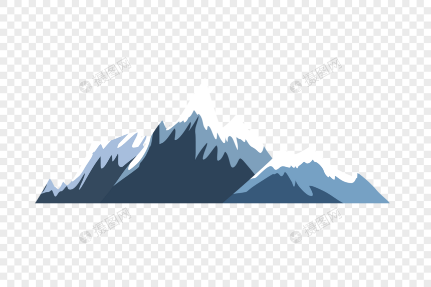 雪山组合图片