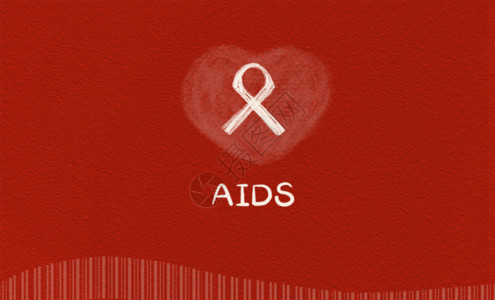 红色万圣节文字世界艾滋病日GIF高清图片