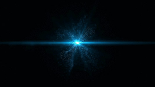 蓝色星云唯美年会粒子光线GIF高清图片