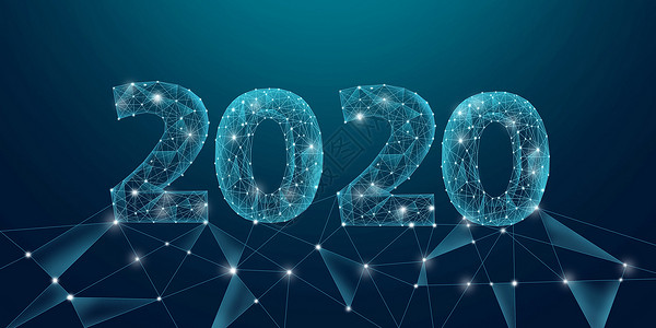 几何图案2020商务线条科技风2020设计图片