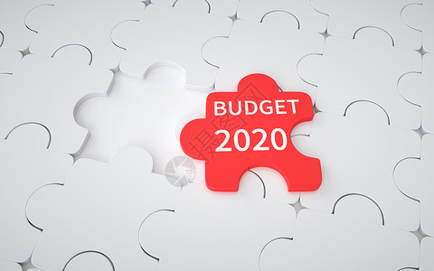 金融预算2020背景图片