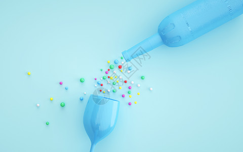 塑料勺子C4D创意庆功宴设计图片