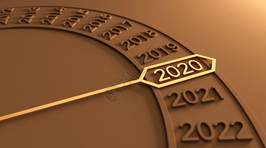 简约2020台历设计跨越2020设计图片