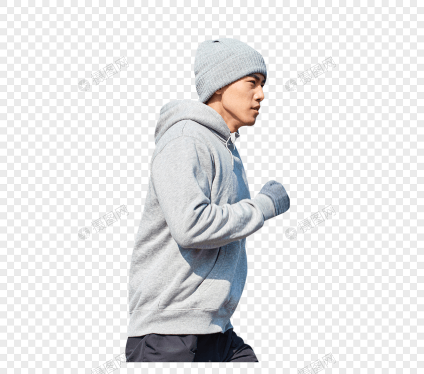 青年男性跑步图片