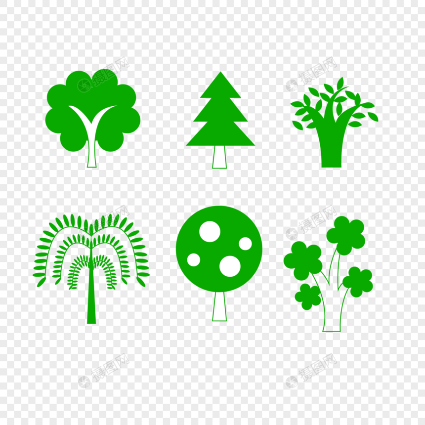绿色矢量植物图片