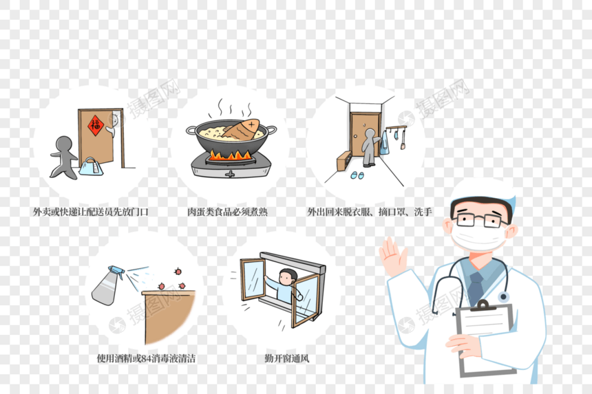 科普新型肺炎冠状病毒图片