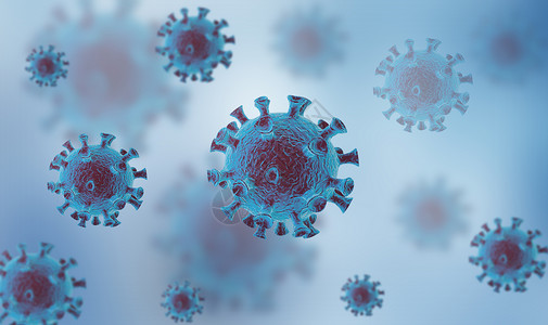 疫情背景冠状病毒设计图片