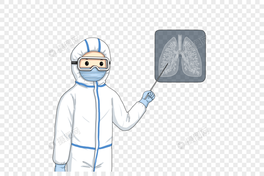 研究肺部的医生图片