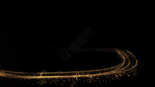 金色火车粒子光线转场GIF高清图片