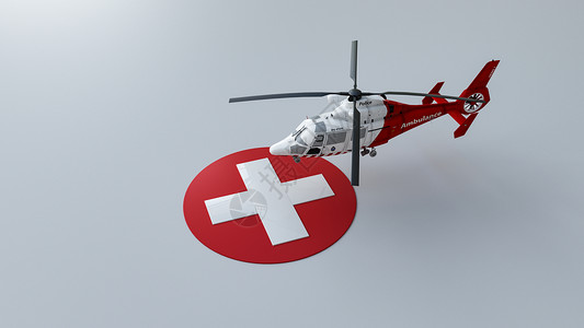 立体红十字创意医疗场景设计图片
