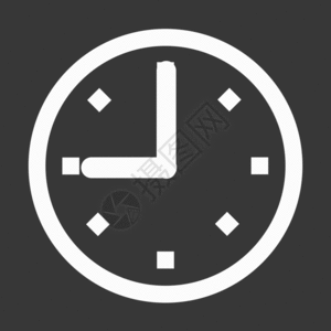 时钟线性图标GIF图片