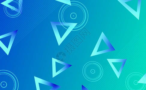 几何放映机线条蓝色商务几何背景设计图片