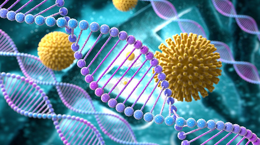 序列病毒和DNA设计图片