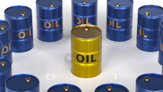 石油桶创意石油资源场景设计图片