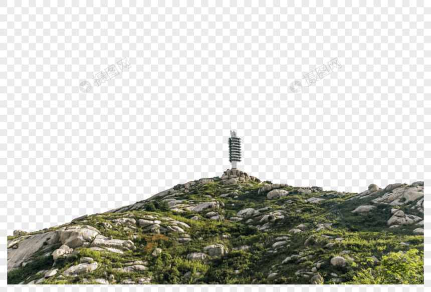 山上高压电塔图片