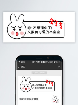 令人生气撒娇生气公众号网络热词配图模板
