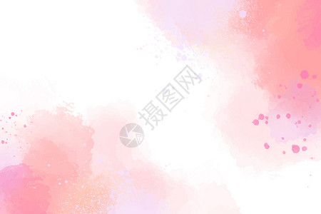 粉色小清新背景粉色水彩背景设计图片