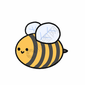 蜜蜂旅行箱劳动节勤劳的小蜜蜂GIF高清图片