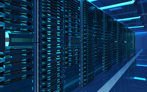 服务器机房背景图片科技蓝高清图片素材