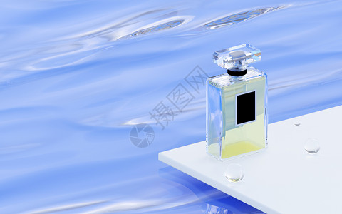 水广告3D香水场景设计图片