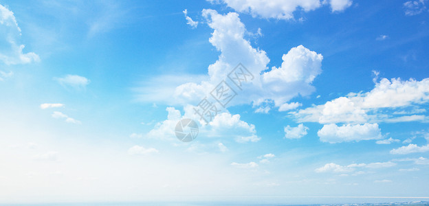 春天蓝天天空云朵背景设计图片