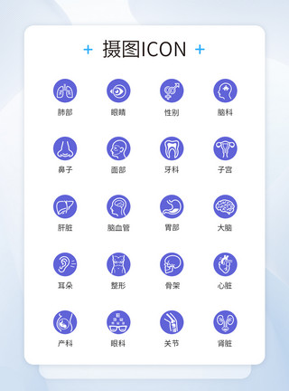 X光人体人体器官医学图标icon模板