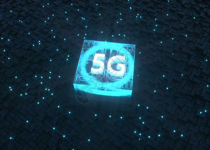 5G立体科技背景图片