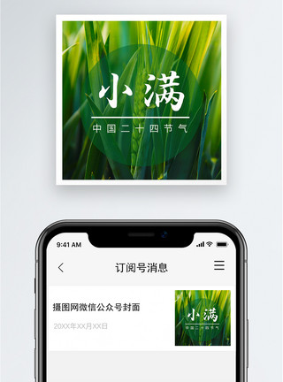 中国传统小满公众号小图模板