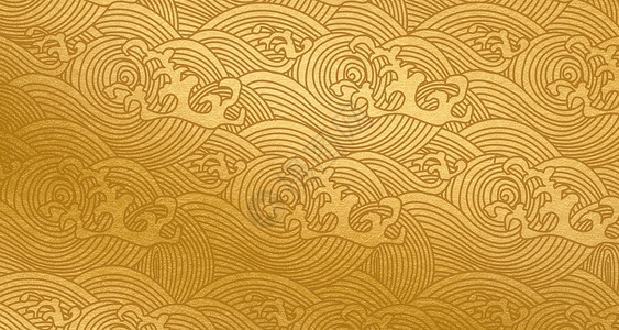 金色中国风祥云金色中式底纹设计图片