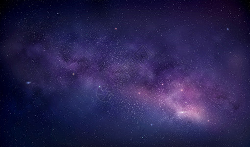 点亮夜空原创紫色璀璨星空背景设计图片