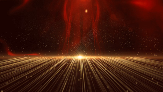 粒子震撼光线红色丝带GIF高清图片