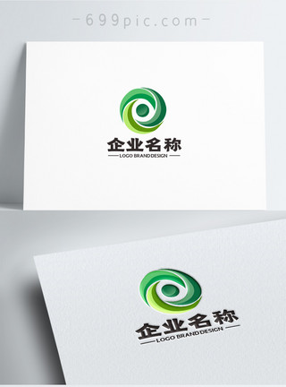 电商圆形素材简约企业LOGO设计模板